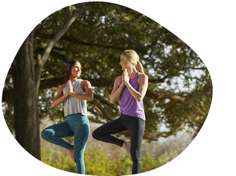 women doing outdoor yoga resize
